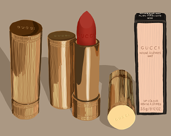 Product illustration - Gucci Beauty lipstick
