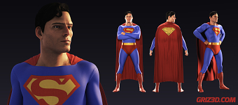 Superman 3D model