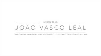 João Vasco Leal - animation reel 2021