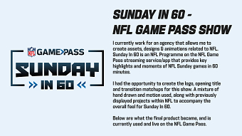 NFL Game Pass - Sunday In 60
