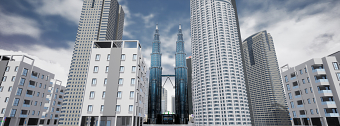 Petronas Twin Towers 3D model, fully textured and implemented into UE4