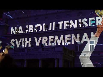 Novak Djokovic Tribute 3d building mapping