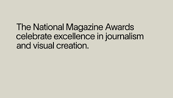National Magazine Awards Identity