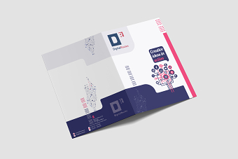 Stationery design for digital marketing agency
