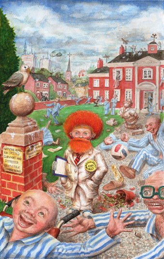 Book jackets for the "Arry" series of stories for young people by Malcolm Moyes