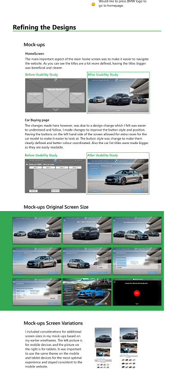 BMW Responsive website