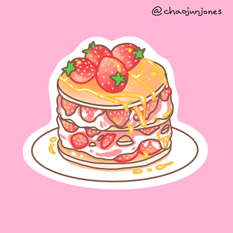 Digital cute stickers and illustrations