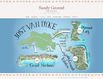 Sandy Ground Estate - Map and Website