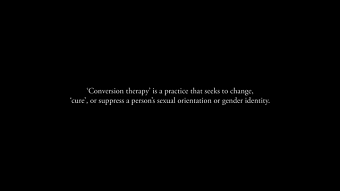 Ban Conversion Therapy Now
