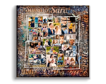 Mixed Media Collage Canvas