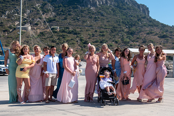 Wedding in Greek island
