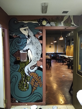 In Between Places | Eadar Aon Àite agus Eile - "The Selkies" Mural Installation for Scottish Bar