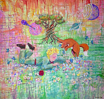 A day in the Garden - Painting