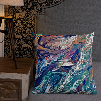 Acrylic pouring art from Kaleido Marbling Art