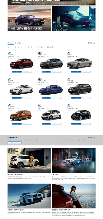 BMW Website Redesign