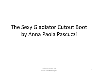 The Sexy Gladiator Cutout Boot