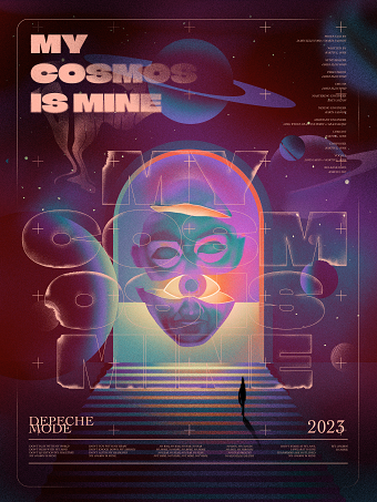 My Cosmos Is Mine - Depeche Mode music inspired poster