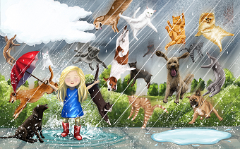 It's Raining, It's Pouring - Book Illustration Project