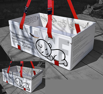 Emergency folding cradle
