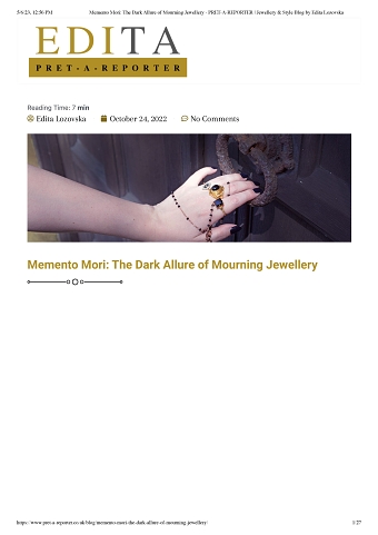 Memento Mori: The Dark Allure of Mourning Jewellery