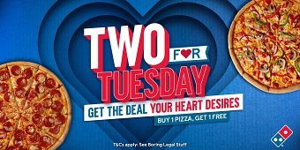 Valentine's Day Two For Tuesday Offer