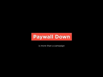Paywall Down