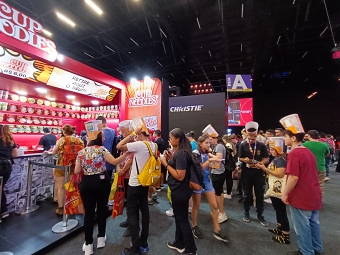 Activation and booth for CupNoodles in CCXP 2022