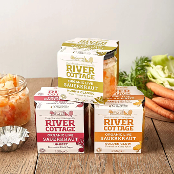 River Cottage Sauerkraut Jar Sleeve Design