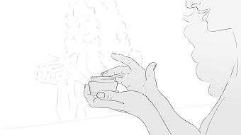 Storyboard for a face cream commercial