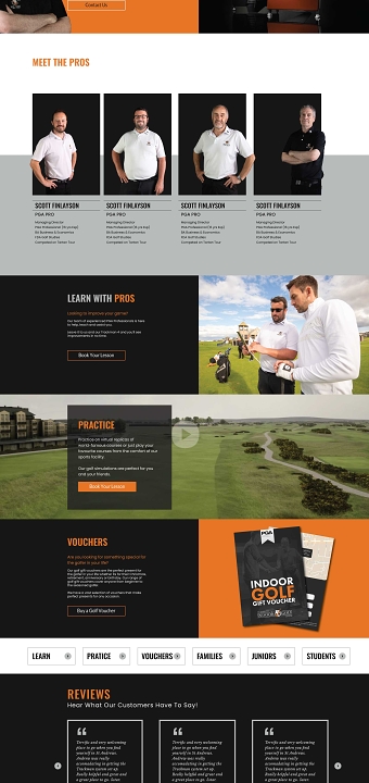 St Andrews Indoor Golf - Website