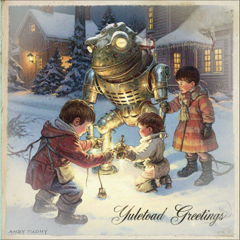 Grey Clay Radio Yuletide Card 2023