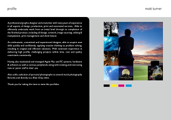 Portfolio 2024 Matt Turner