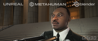 Custom Martin Luther King Unreal Engine Metahuman