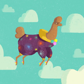 No Drama Pajama Llama