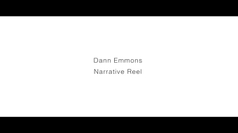 Narrative Showreel (2022)
