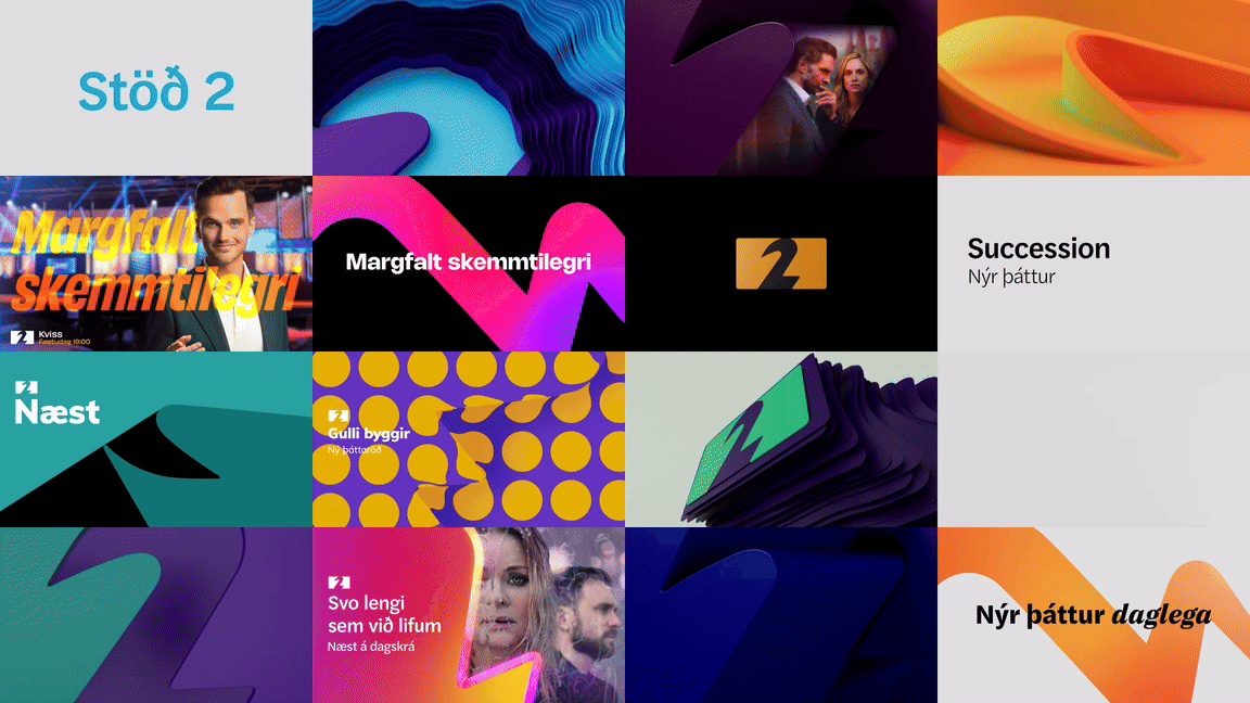 STÖÐ 2: Refreshing a channel brand identity