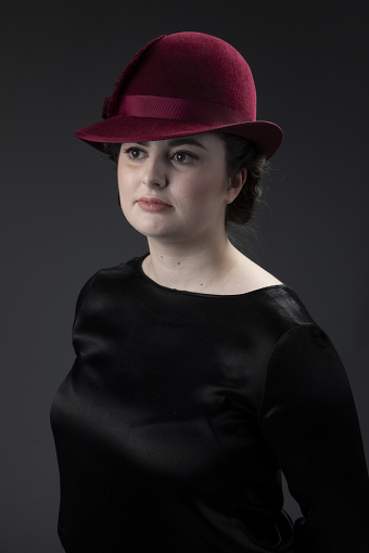 Downton Abbey Inspired 1920's Fur Felt Cloche