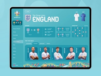 EURO 2020 - Football App Concept/Prototype