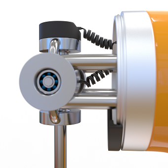 Joystick for a hang glider simulator