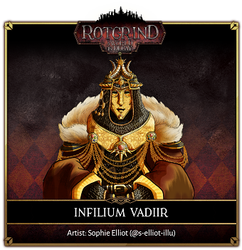 Character Design, the Infallium Vadiar, for the Rotgrind campaign.
