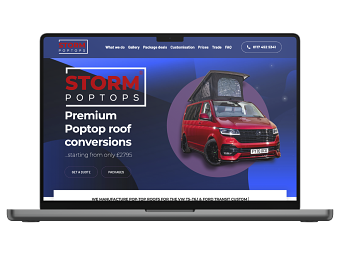 STORM PopTops website