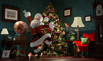 Dancing Santa