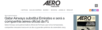 Qatar Airways Sponsorship Announcement to F1