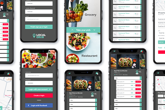 Local GRUB food delivery app