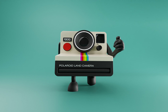 Polaroid 3D character
