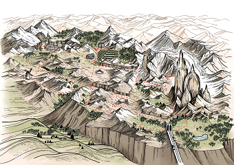 MONTMARTRE AS A MOUNTAIN - SCAVENGER HUNT MAP (PARIS)