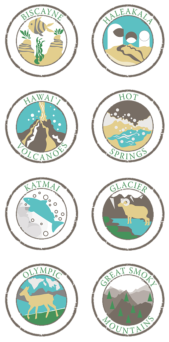 US National Park illustration