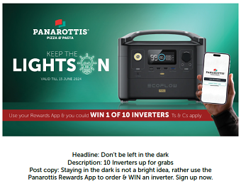 Panarottis Sign-up Digital Campaign