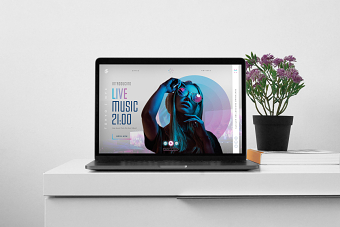 Website Design UI Concepts - Live Events