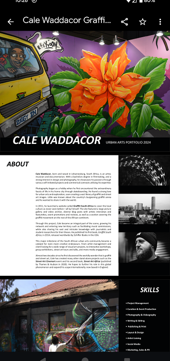 Urban arts portfolio